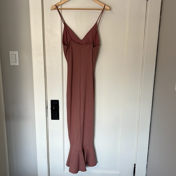 Pink/mauve body con midi dress - Picture 4 of 4